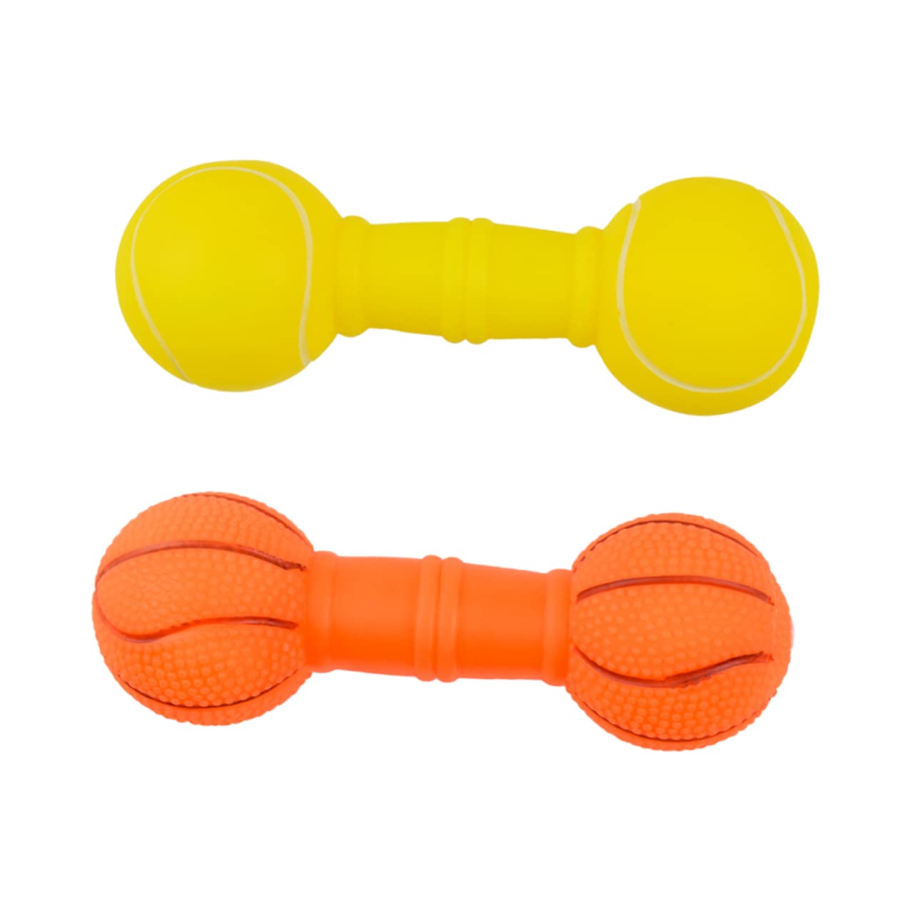 FOMIYES 2pcs Dog Toy Pet Squeaky Dog Toy Animal Barbell Squeaky Stick Interactive Toy Dog Chew for Puppies Dog Toy Puppy Chew Vocalize Large Dog