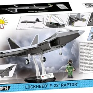 COBI Armed Forces Lockheed F-22 Raptor, Black & White