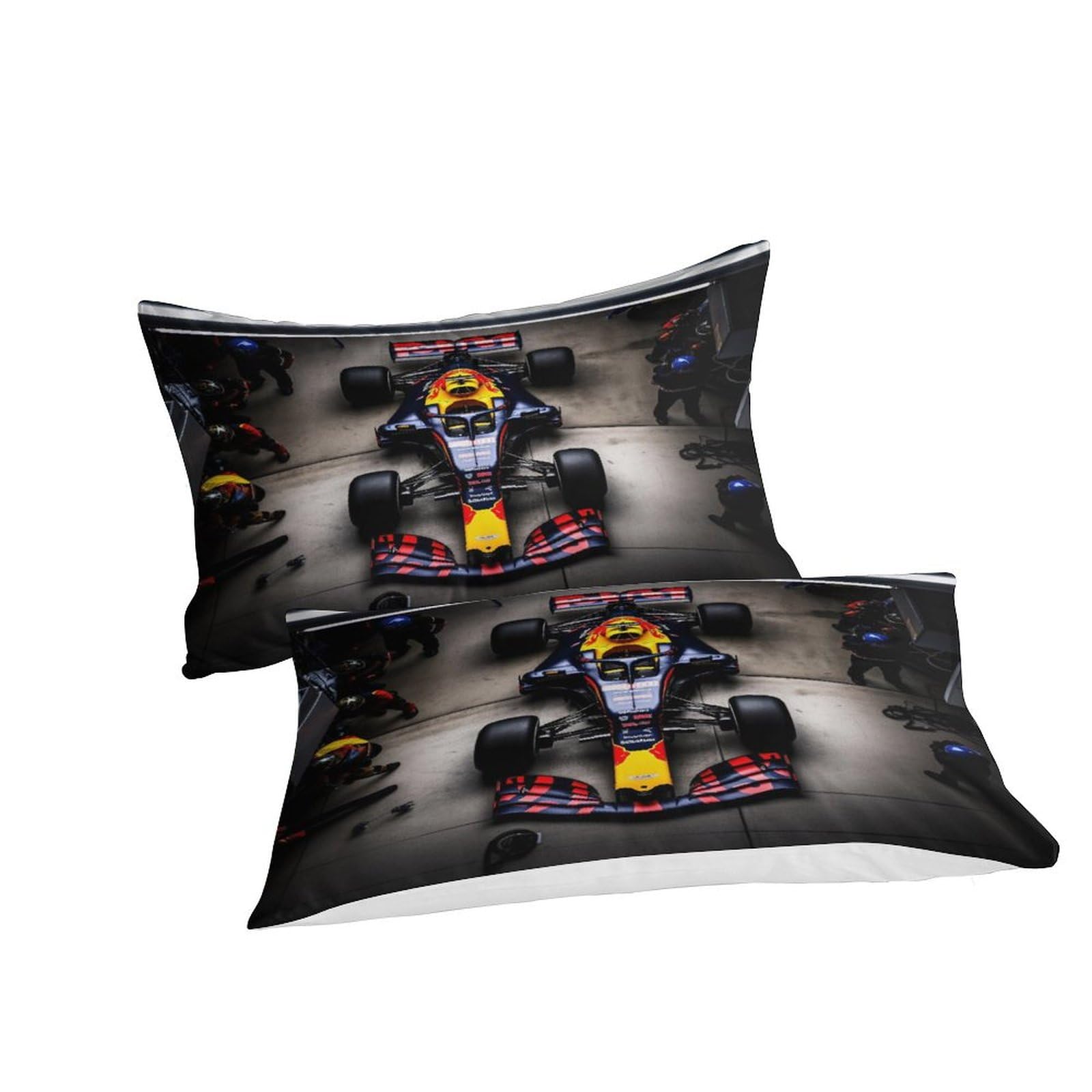 NOLLAM Formula-Racing Racing Lovingly Bedding Set Hidden Zipper Contests Duvet Cover Set with Pillowcases Quilt Cover Set Soft Microfiber Comforter Cover Various Sizes for Kids Adults Full（203x228cm）