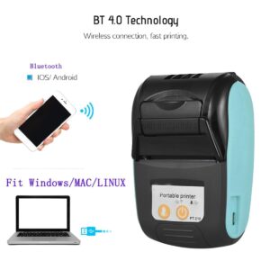 GZGYNADAST 58mm Bluetooth Receipt Thermal Printer, Bill Wireless Portable iOS Android Mini Pocket pos Printer,2 inch Ticket Bill Invoice Printing Machine for Small Business(Orange Color)