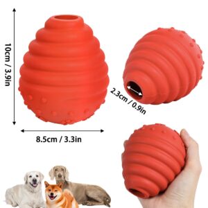 SCHITEC Treat Dispensing Dog Toy, Interactive Puzzle Slow Feeder Ball for Mental Stimulation, Rubber Enrichment Chew Toys for Small Medium Large Dogs