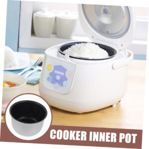 FELTECHELECTR Rice Cooker Liner Rice Pot Inner Pot Rice Cooking Multi-use Pot Cooked Rice Container Power Cooker Parts Cooker Inner Tank Aroma Rice Cooker 10 Cup Food Insert Intelligent Alloy