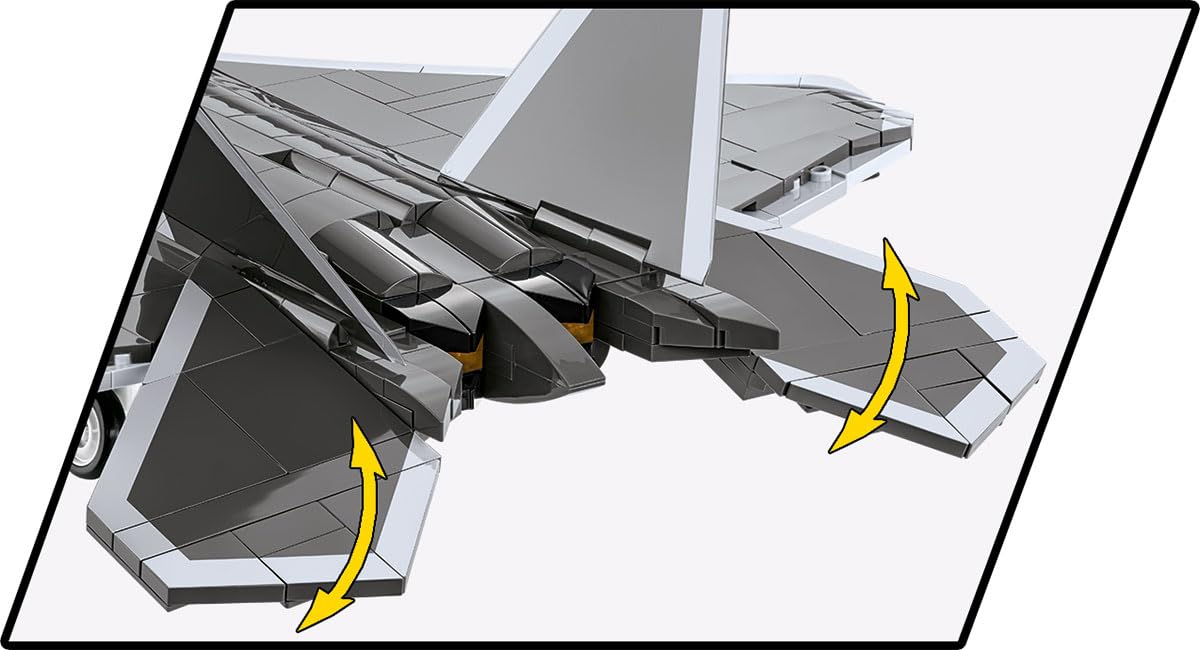 COBI Armed Forces Lockheed F-22 Raptor, Black & White