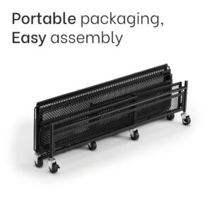 NEATWAY Under Bed Storage with Wheels - 65L Large Under Bed Shoe Storage 31.5" x 23.6" - Industrial Rubber Wheels - Shoe Organizer Under Bed - Underbed Storage - Under the Bed Storage