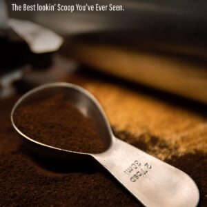 COLETTI Coffee Scoop - Tablespoon Scoop - Stainless Steel Short Handle For Measuring Ground Coffee, Sugar and Baking (2 Tbsp (30ml))