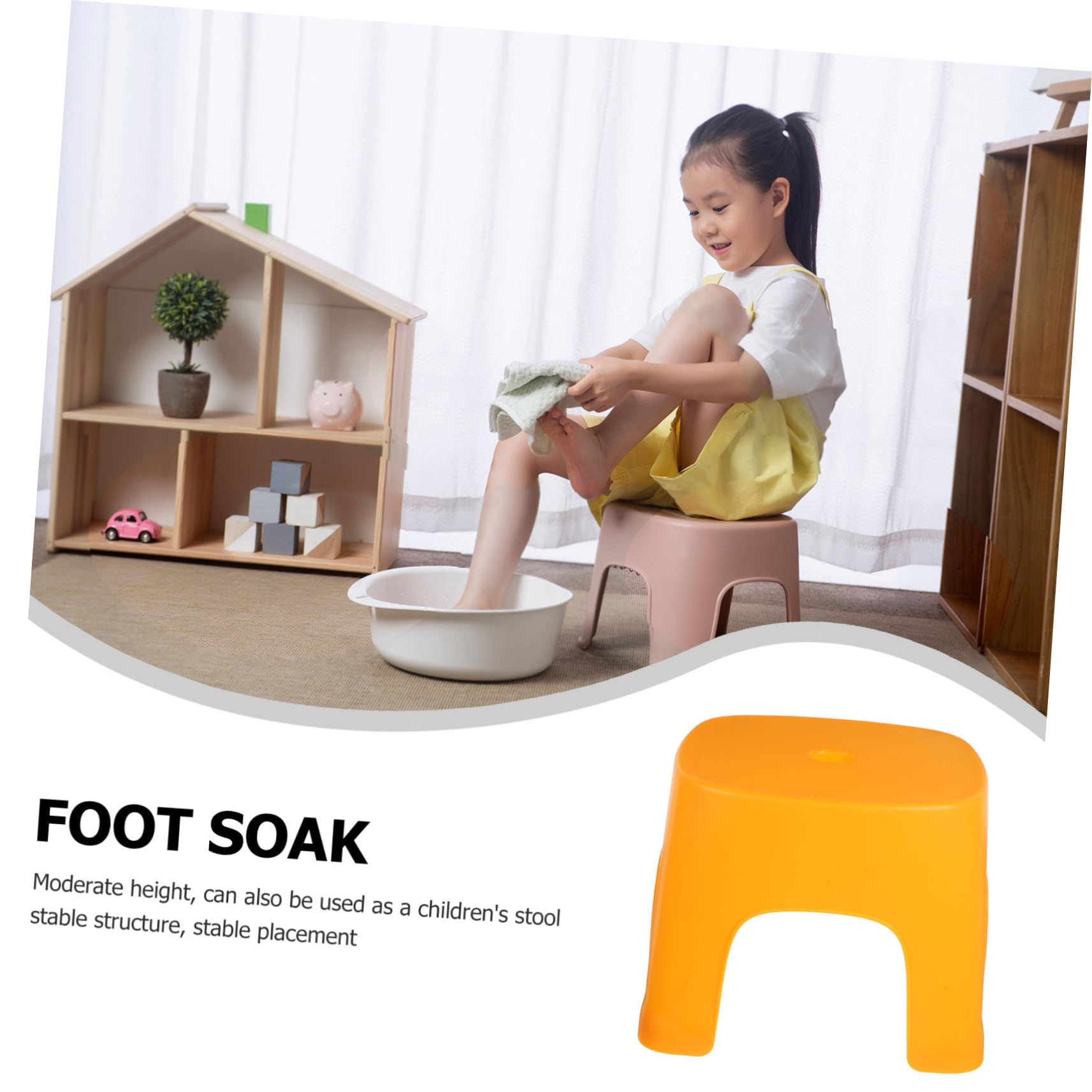 Cabilock Low Stool Toilet Step Stool for Adults Toilet Stepping Foot Stool Bathroom Step Stool Step for Toddlers Toddler Steps for Bathroom Foot Stool for Office Home Foot Stool