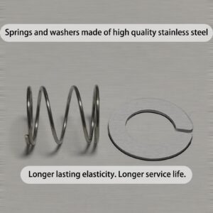 DaapYoow Quick Install OEM Spring and Washer For Kitchen Mixers,Protect and extend the life of the mixer.Requires no tools.Very easy to install.Stainless steel