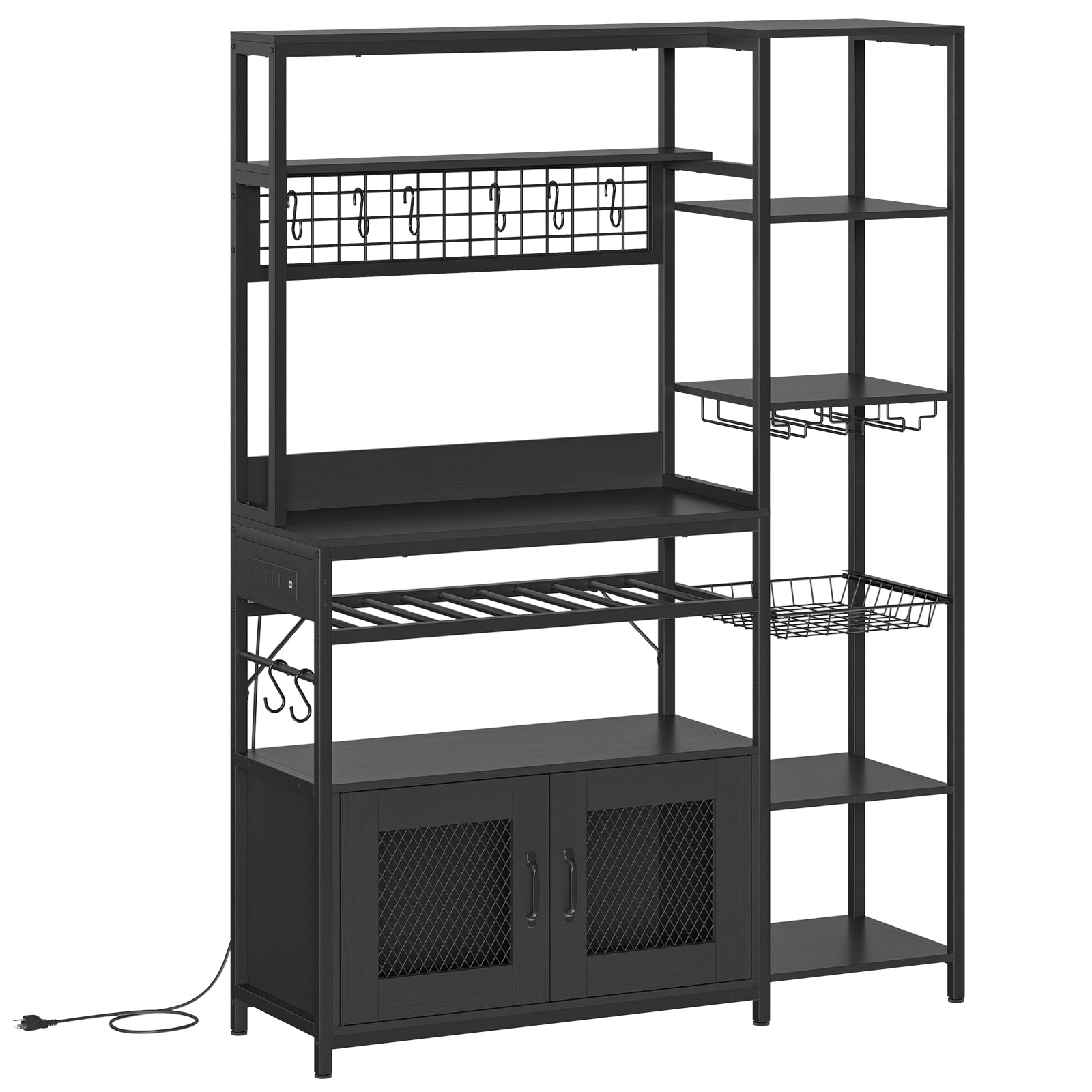 VIGKOOK Bakers Rack with Power Outlet