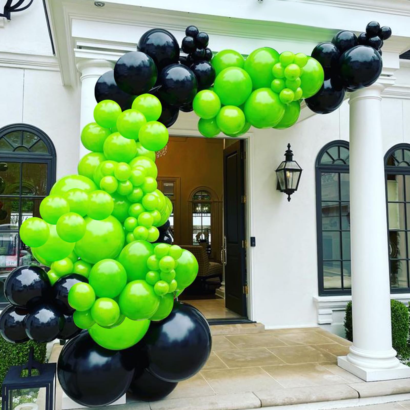 Felice Arts Video Game Balloon Arch Garland Kit Black Green Balloons for Boys Girls Kids Level Favor Game Themed Birthday Graduation Party Decorations