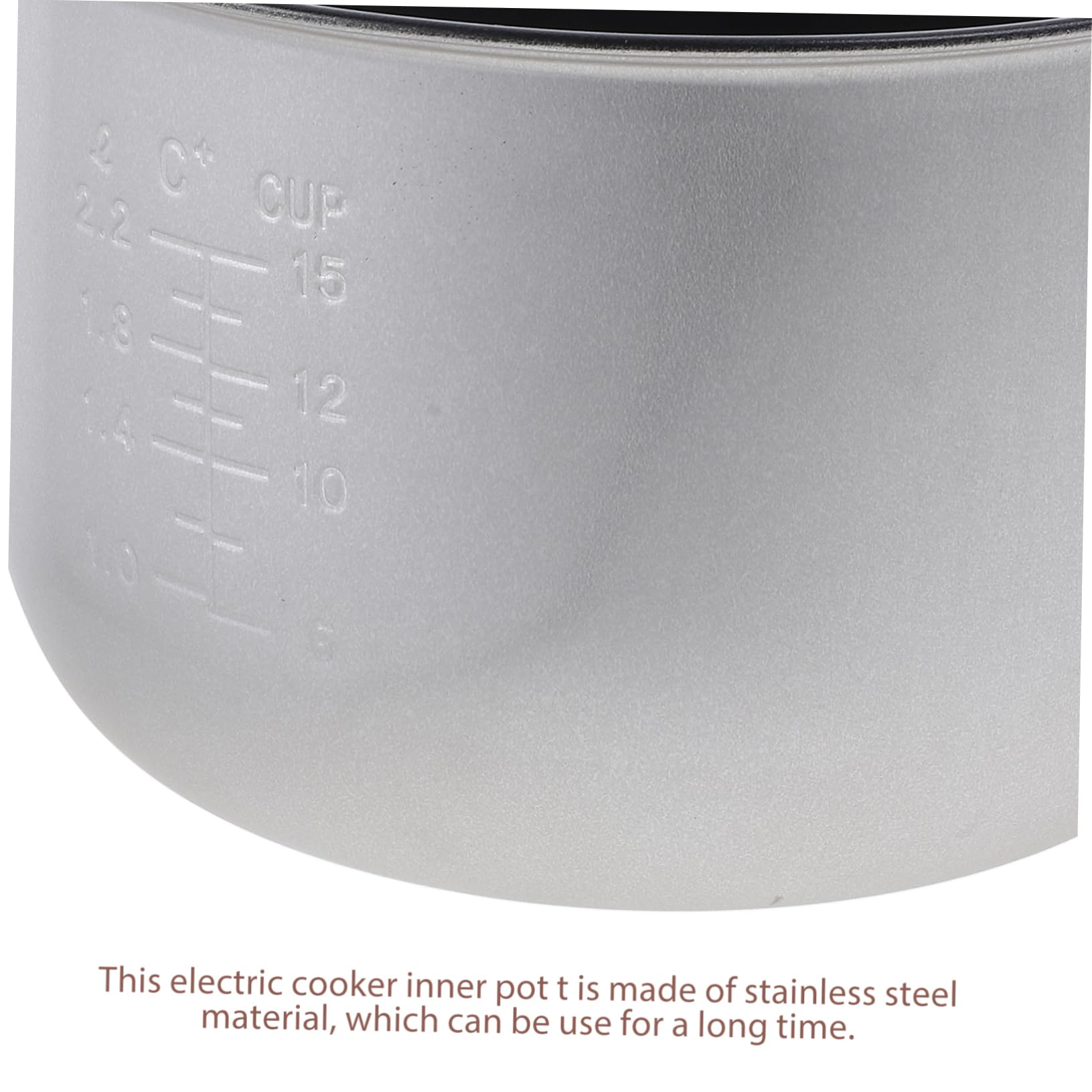 FELTECHELECTR Rice Cooker Liner Rice Pot Inner Pot Rice Cooking Multi-use Pot Cooked Rice Container Power Cooker Parts Cooker Inner Tank Aroma Rice Cooker 10 Cup Food Insert Intelligent Alloy