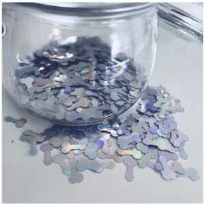 bachelorette confetti naughty, bachelorette party decorations naughty confetti, 3000pcs glitter confetti table decoration confetti for valentine's day wedding engagement supplies(silver_02)