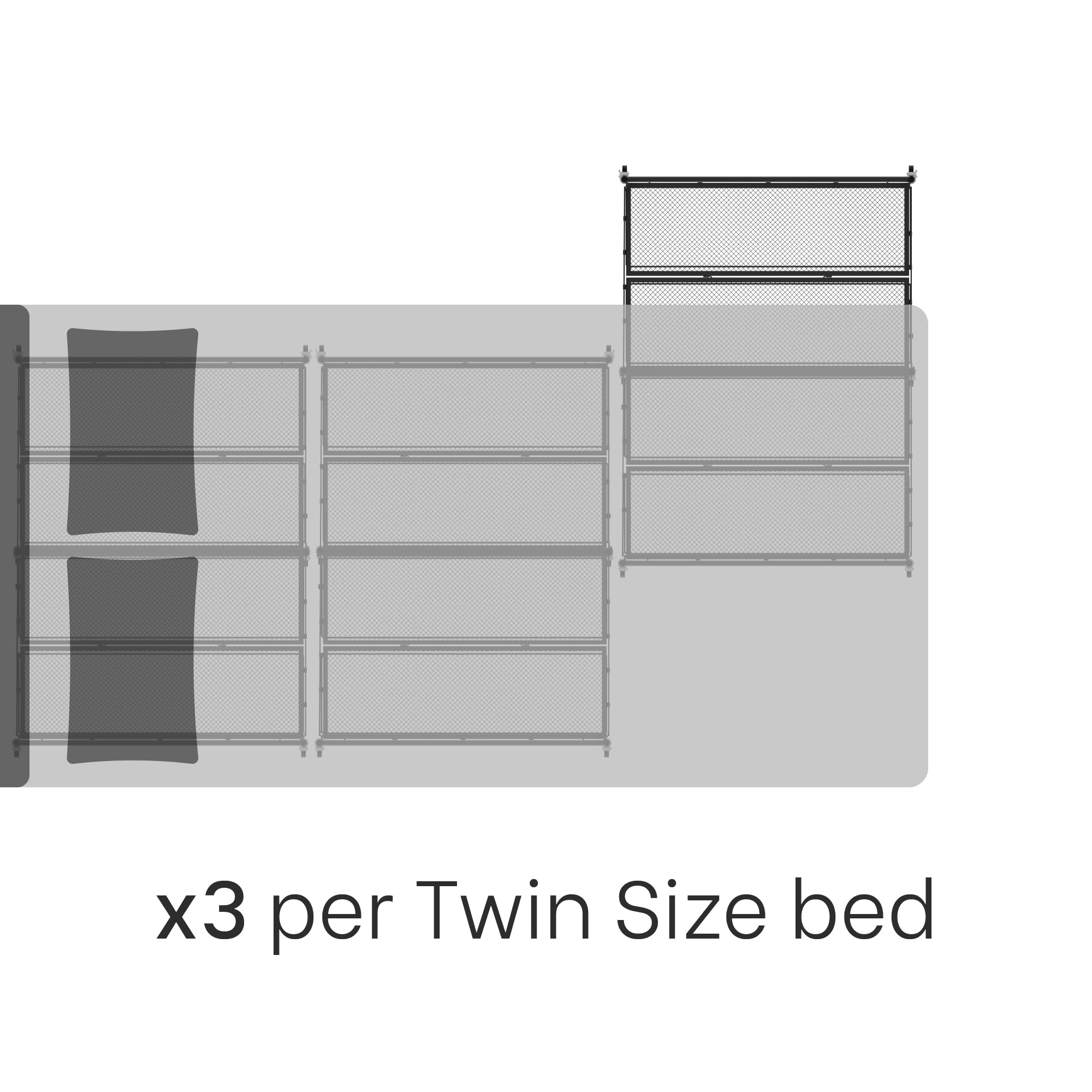 NEATWAY Under Bed Storage with Wheels - 65L Large Under Bed Shoe Storage 31.5" x 23.6" - Industrial Rubber Wheels - Shoe Organizer Under Bed - Underbed Storage - Under the Bed Storage