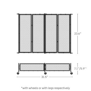 NEATWAY Under Bed Storage with Wheels - 65L Large Under Bed Shoe Storage 31.5" x 23.6" - Industrial Rubber Wheels - Shoe Organizer Under Bed - Underbed Storage - Under the Bed Storage