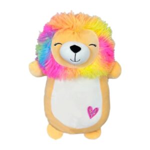 squishmallows official kellytoy 10 inch hug mees squad collectible pillow animal pets (leonard rainbow lion),various