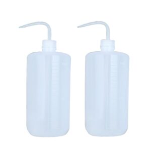 yaphetss 2pcs 1000ml/34oz plastic wash bottle tatoo squeeze wash bottles with narrow mouth tattoo wash bottle watering tool for lab industry tattoo supplies, fba-gus0037843