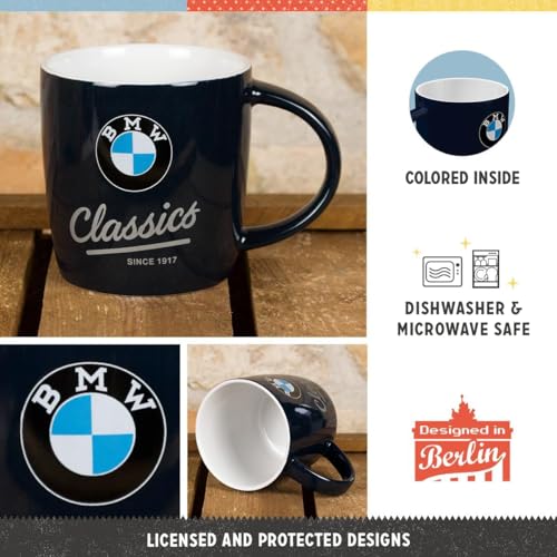 Nostalgic-Art Retro coffee mug, 11.2 oz, official license product (OLP), BMW – Classics – Gift idea for BMW fans, ceramic cup, vintage design