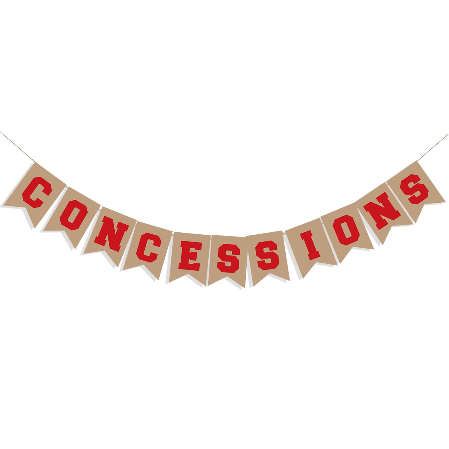 Concessions Banner Baseball Banner Sports Theme Concession Stand Sign Garland Concessions Sign Concession Stand Supplies for Baseball Banner Decor Concession Stand Decorations