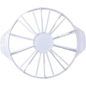 fdxgyh round cake portion marker 10 or 12 slices plastic pie divider cake slicer/cutter with handle for pastry baking