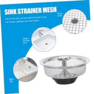 Homoyoyo 2pcs Sink Strainer Kitchen Sink Basket Sink Sink Hair Catcher Kitchen Sink Food Catcher Bathtub Drain Stopper Sink Stopper Strainer Filter Drain Basket