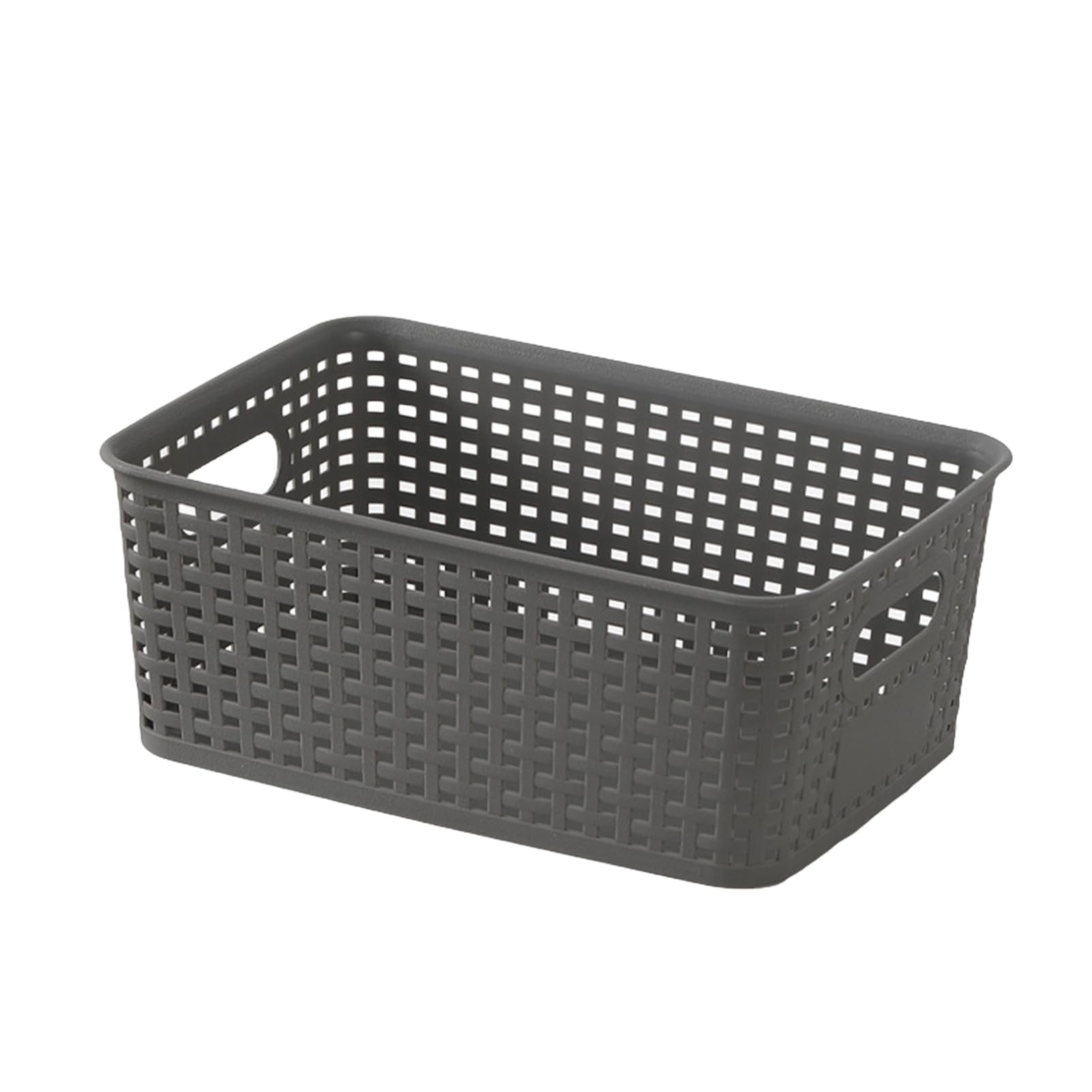 Hollow Storage Basket, Space Saving Stackable Organizing Basket, Long Lasting Weave Storage Organizer Baskets, Hollow Basket with Handle, Multipurpose Weaving Wicker Basket for Desktop Cabinet Bedroom