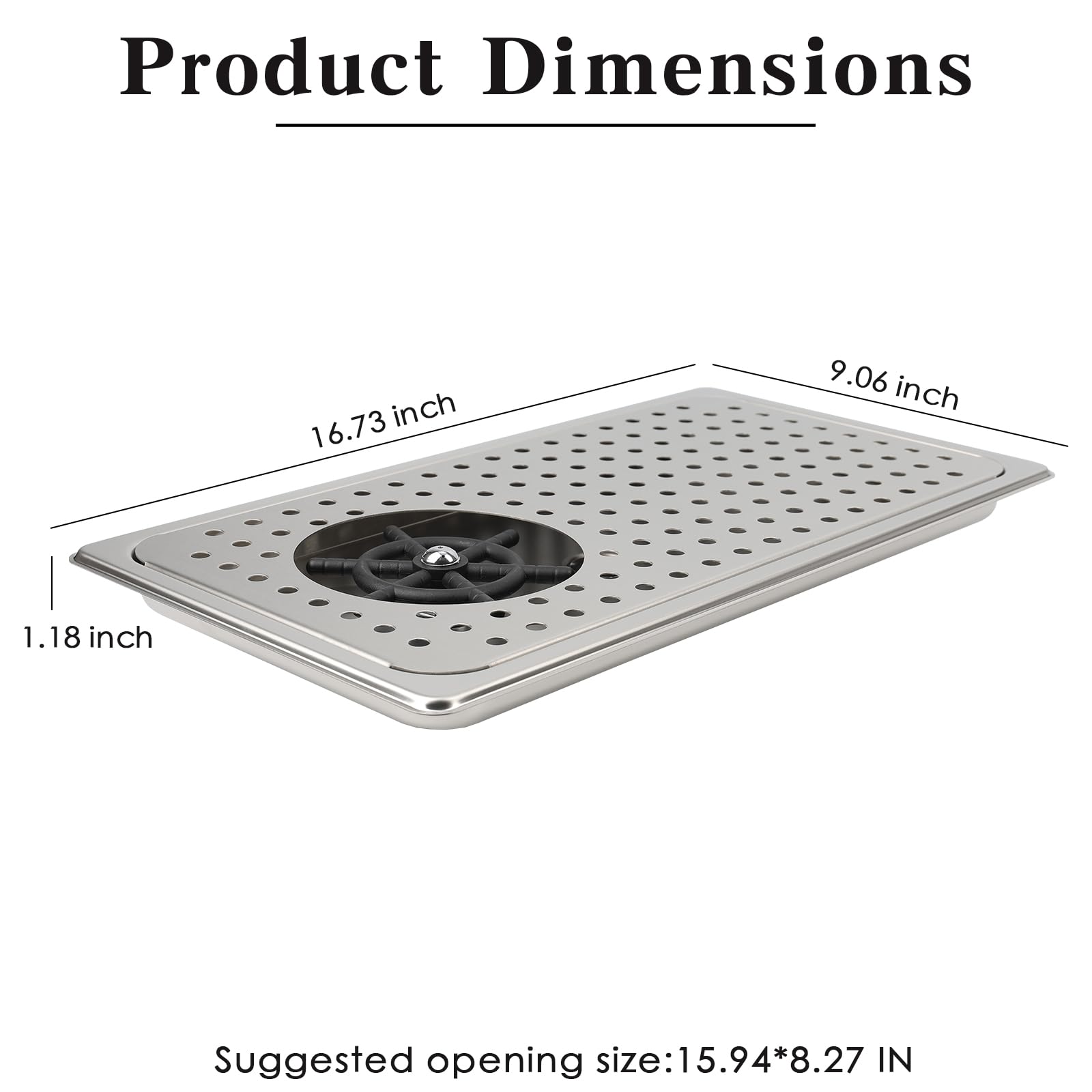 Pitcher Washer, Espresso Washer, Drainage and Drip Tray Stainless Steel Bar Glass Washer is The Sink, and The Cup Spray Washer is The Home Kitchen Hotel Cafe Restaurant (KF27-Silver)