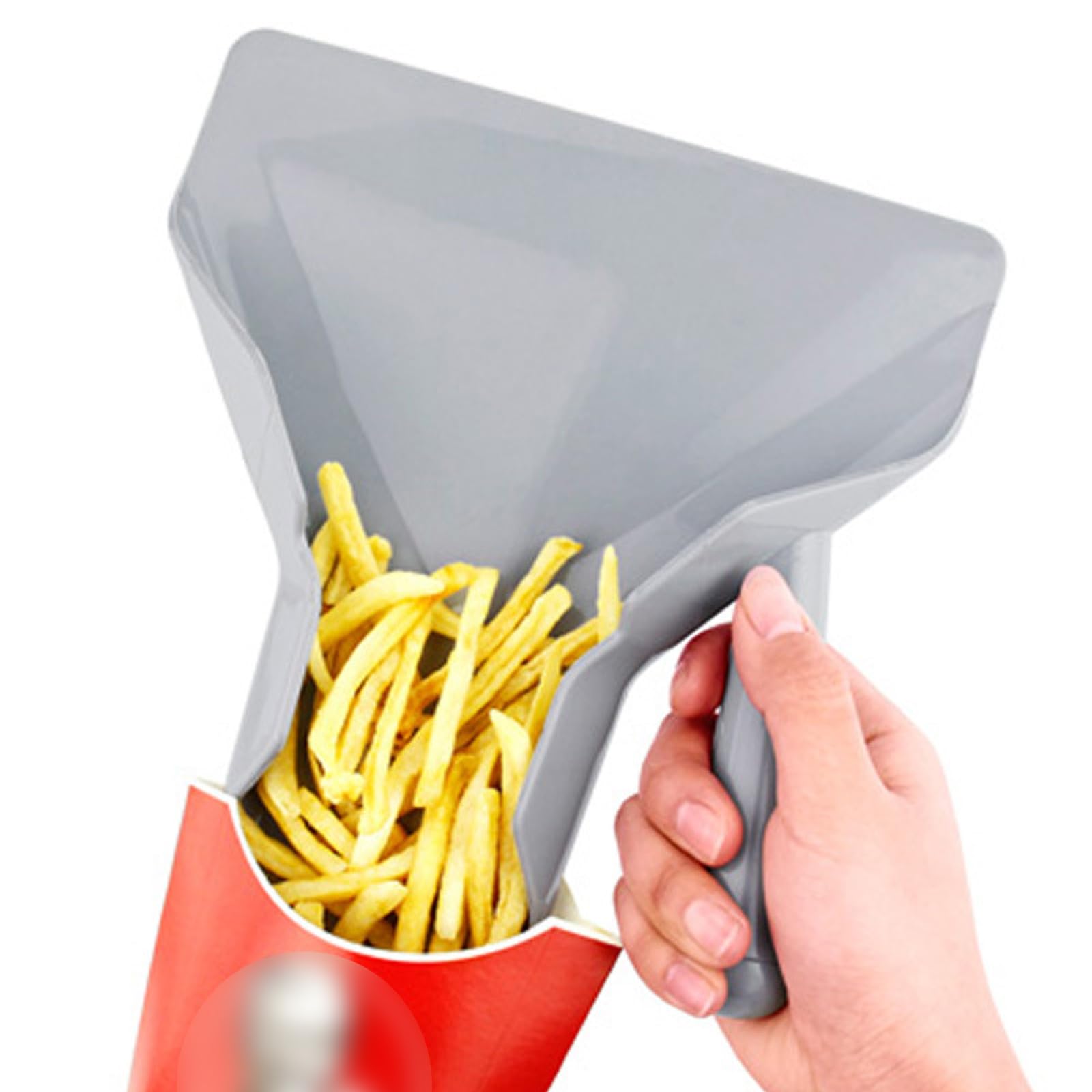 TCPENG® French Fry Scoop, French Fry Bagger Scoop, Popcorn Scoop for Popcorn Machine, Commercial Fry Bagger Scooper, Food French Fries Shovel Fry Scoop