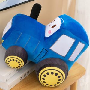 OUKEYI Car Plush Tractor Stuffed Cushion Truck Toy Super Cute Car Plush Pillow,Tractor Pillow Sofa Cushion Gift for Kids Or Lovers in Valentine's Day, Christmas or Birthday (Blue)