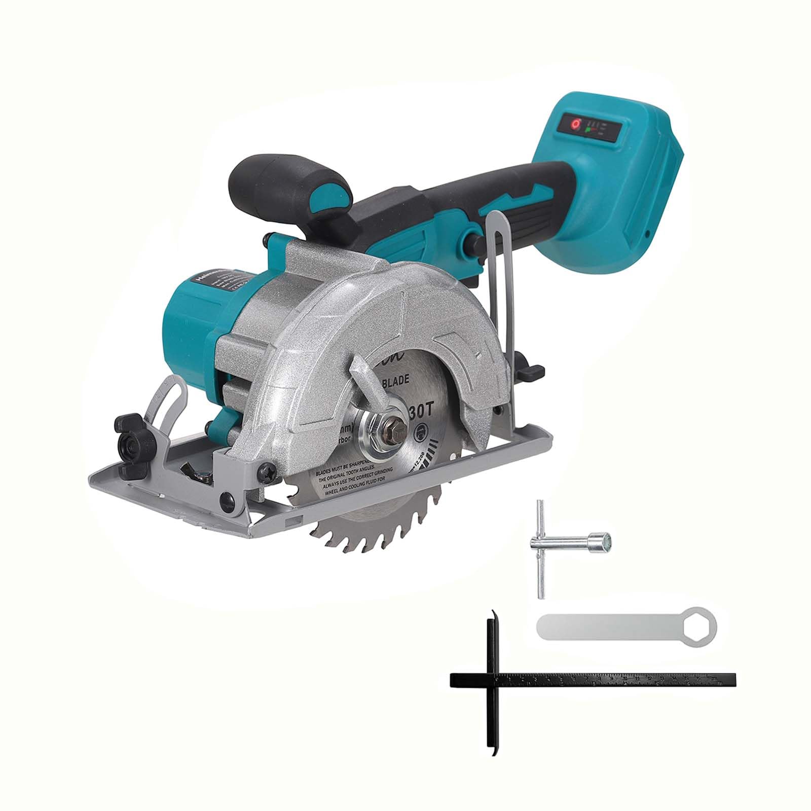 5 Inches Brushless Cordless Circular Saw for Makita 18V Battery(Tool Only),6500 RPM Compact Circular Saw,20mm Arbor with 1 TCT 30T Wood Blade and Scale Ruler