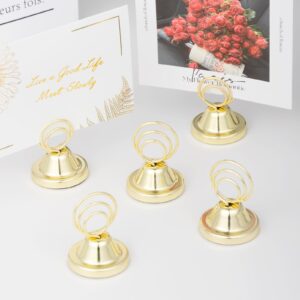 12Pcs Table Number Card Holder-Table Card Holder Stand for Wedding-Picture Photo Holder-Place Card Holder Stand for Memo Notes-Table Name Card for Weeding,Party,Centerpieces,Birthday,Decorations