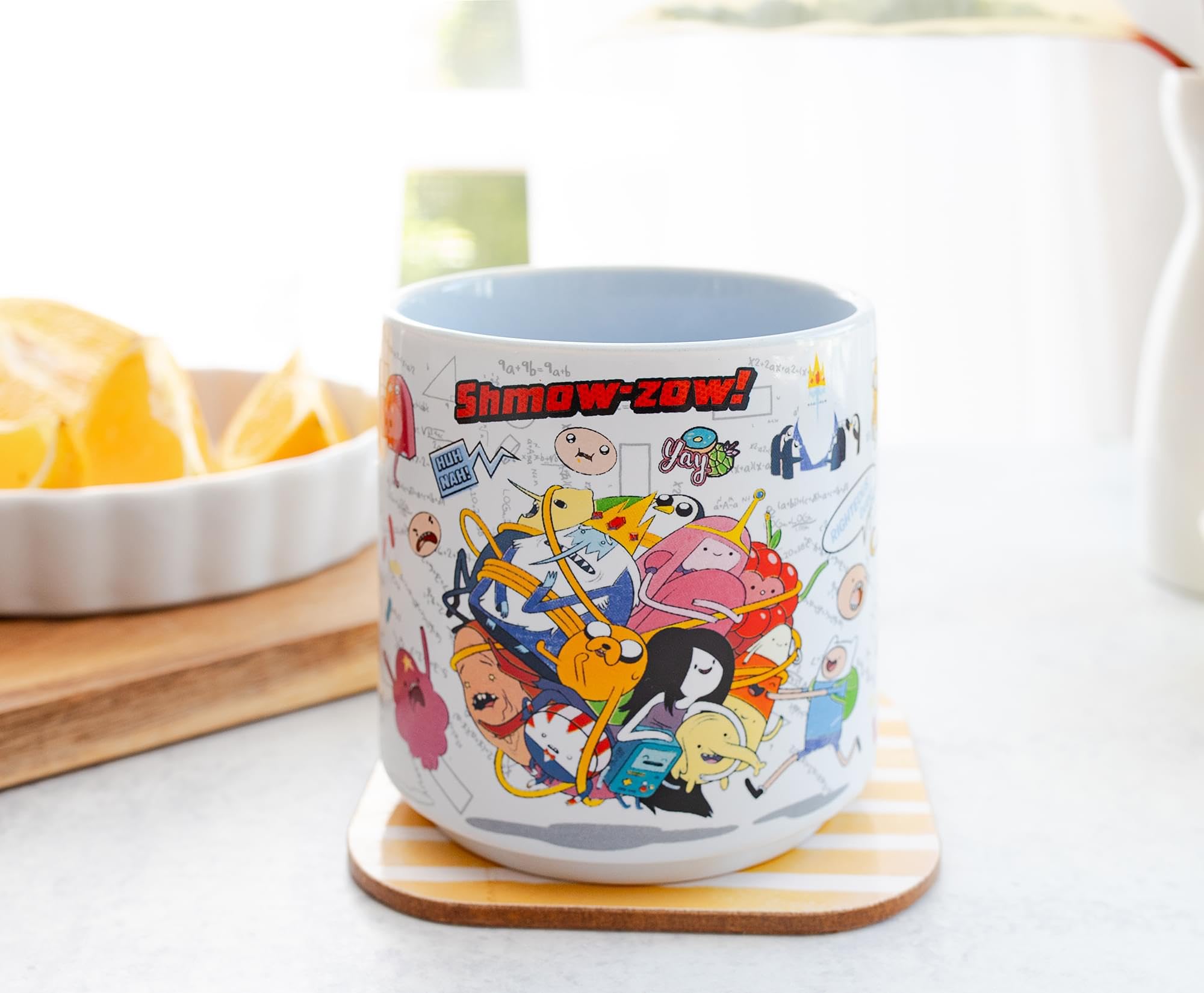 Adventure Time Characters Single Stackable Ceramic Mug | Coffee Cup For Tea, Espresso, Cocoa | Holds 13 Ounces