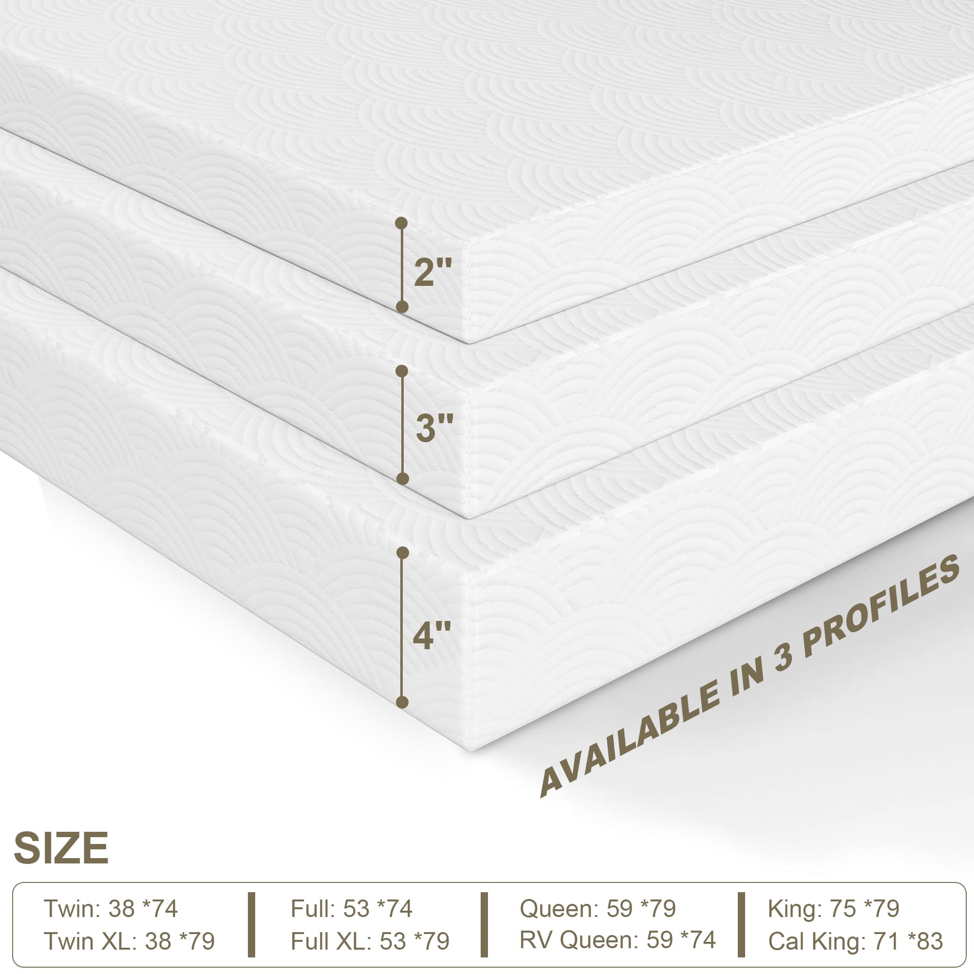 Zenzy 3" Queen Mattress Topper Cover, [Ultra-Soft] Bamboo Zippered Cover, Mattress Protector [with Adjustable Straps] [Washable] Cover for Mattress Topper- Only Cover