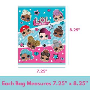 Unique LOL Party Favor Bags Pack - 16 Plastic LOL Goodie Bags & Checklist, LOL Birthday Decorations & Supplies