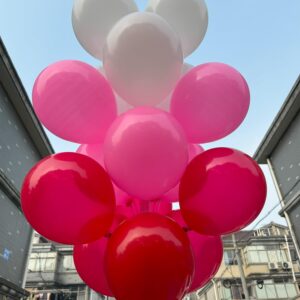 JODIDI 60 Pcs 12 Inch Latex Balloons in Red, Pink and White, Perfect for Valentine's Day, Christmas, Girl's Birthday, Graduation, Wedding and Baby Shower Party Balloons Decorations