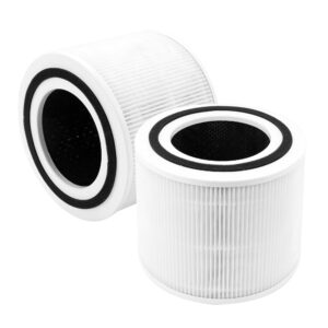 reinlichkeit core 300 replacement filter compatible with levoit core 300, core p350,core 300s,core300-p air purifier, 3-in-1 h13 grade true hepa filter compare to part no. core 300,white，2 pack