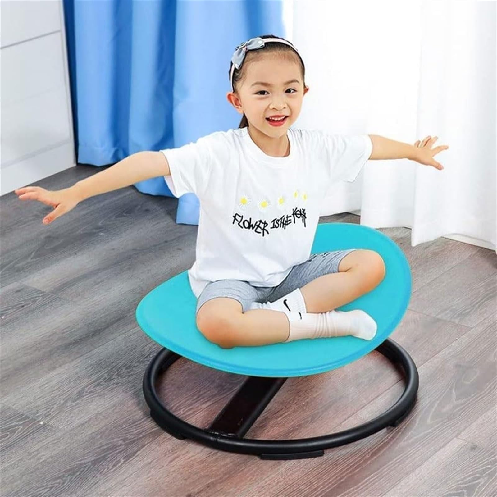 Autism Kids Swivel Chair, Sensory Toys Chair for Kids, Spinning Chair Wobble Chair Balance Toys, Balance Physical Therapy Equipment, Training Body Coordination, Kid Spinning Carousel for Kids 3-12 ( C