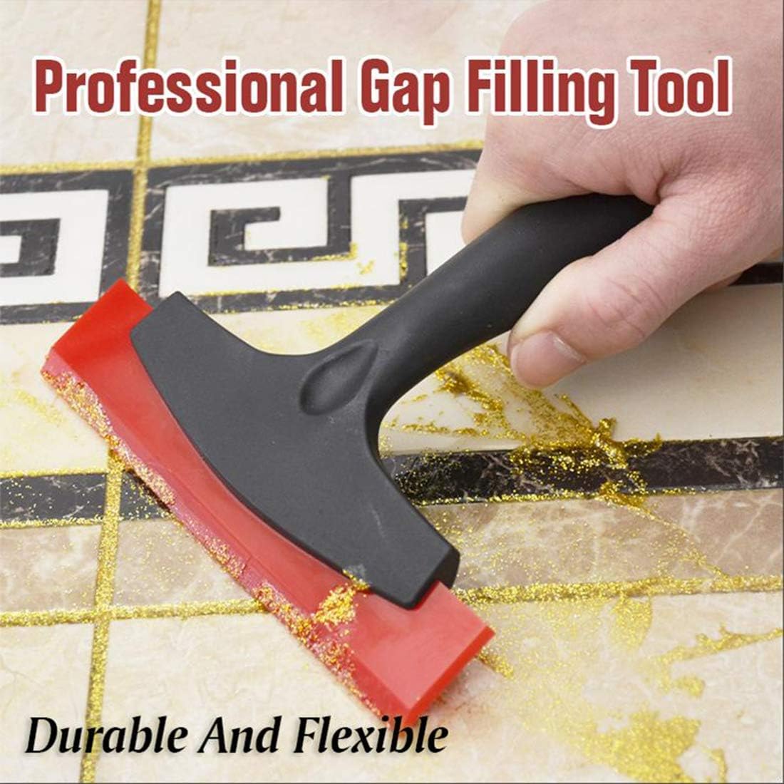 Black Multifunction Grout Scraper Professional Gap Filling Tool, Grout Tools for Tile, Multifunction Construction Tool,Hand Tools,Power and Hand Tools