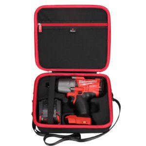 Mchoi Hard Case Suitable for Milwaukee 2767-20 M18 FUEL High Torque 1/2" Impact Wrench, Waterproof Shockproof Impact Wrench Protective Case, Case Only