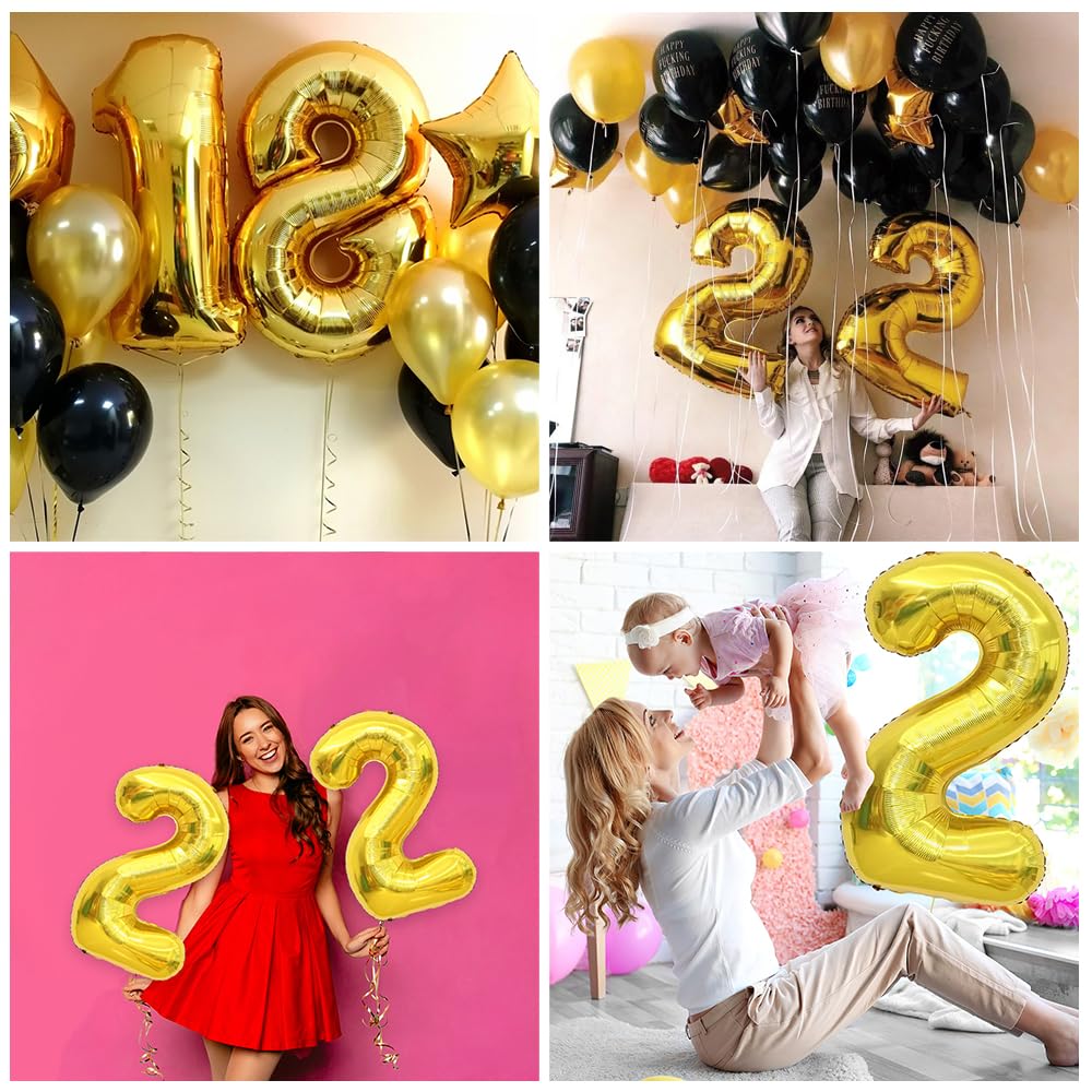 Number 8 Balloon 40 Inch Gold 8 Balloon Number 8 Helium Number Balloons 8 Year Old Birthday Decorations Giant Numbers For Party Digital 8 For Birthday Wedding Bridal Shower Photo Shoot Anniversary