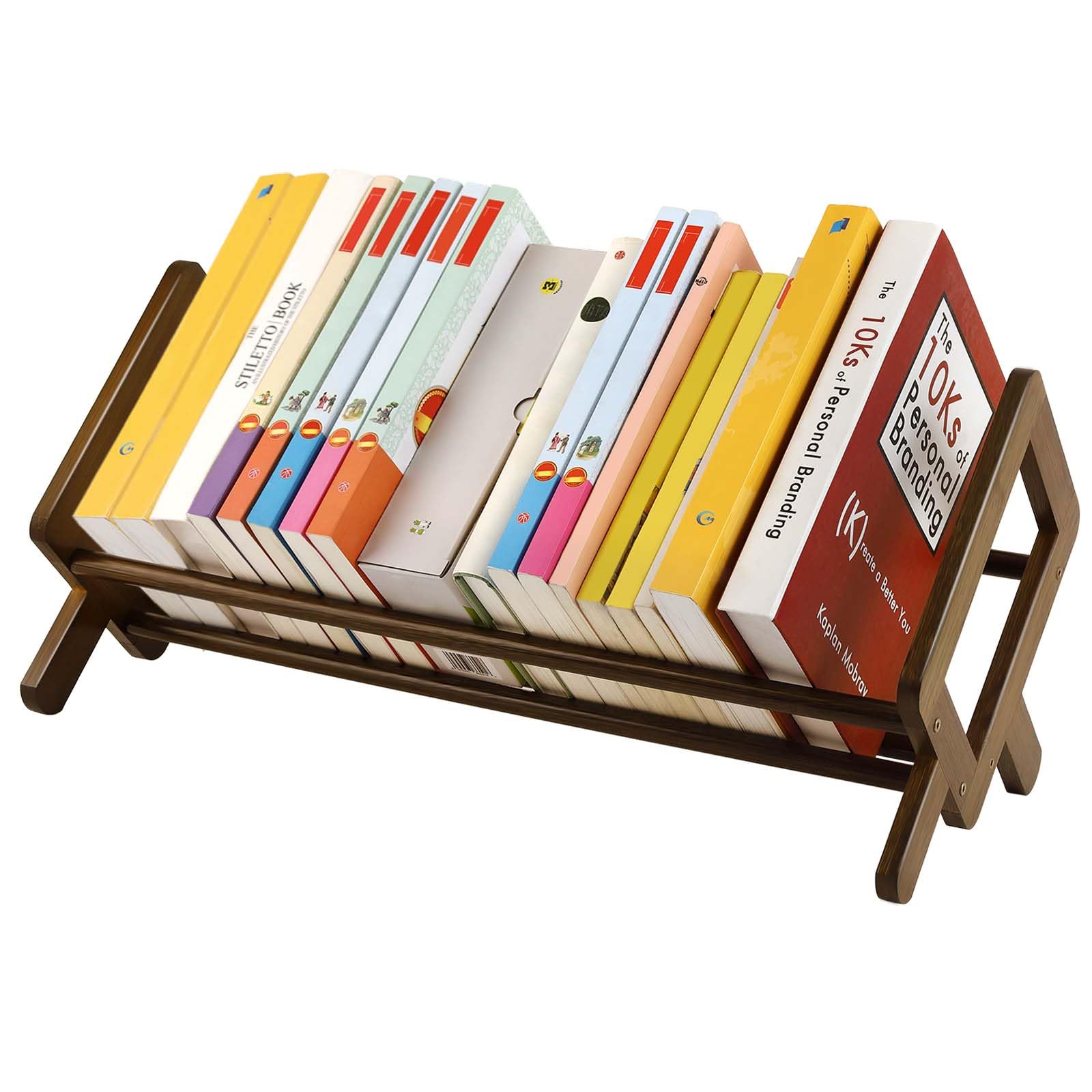 HONMAII Bookshelf for Desk,Mini Bookshelf,Desktop Shelf,Small Bookcase, Book Organizer and Storage Rack for Living Room, Bedroom, Home Office,Kids Room,Desk Shelves