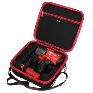 Mchoi Hard Case Suitable for Milwaukee 2767-20 M18 FUEL High Torque 1/2" Impact Wrench, Waterproof Shockproof Impact Wrench Protective Case, Case Only