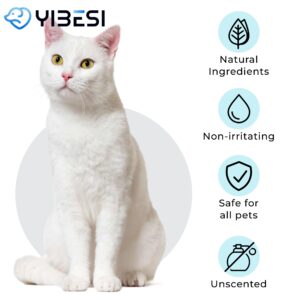 Yibesi Tear Stain Remover Powder for Dogs & Cats - Gentle Formula for Absorbing Tears, Lightening & Preventing Stains - Safe and Effective -2.8 Oz.