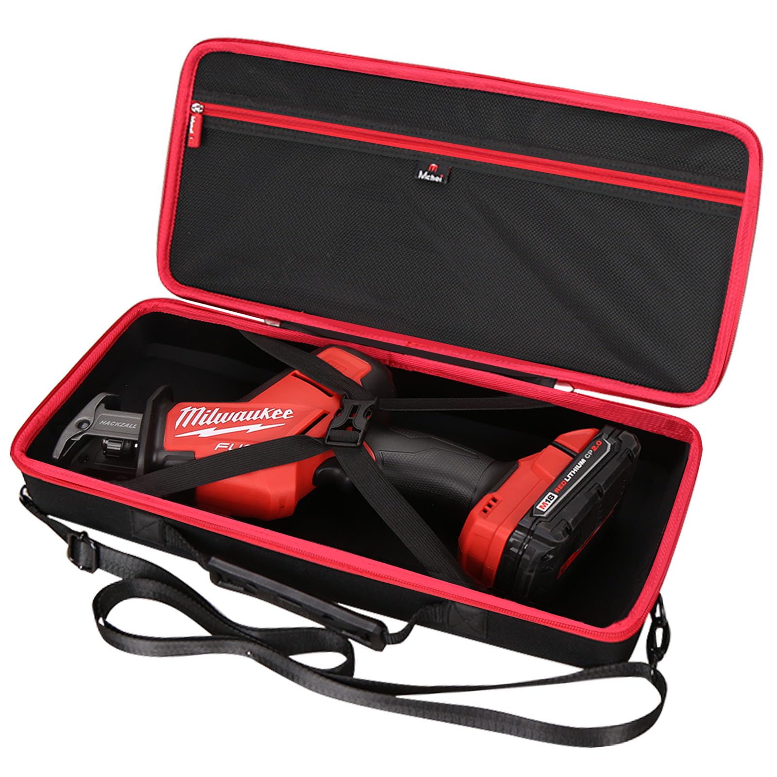 Mchoi Hard Case Suitable for Milwaukee M18 FUEL Cordless Hackzall Reciprocating Saw 2719-20, Waterproof Shockproof Milwaukee Tools Protective Case, Case Only