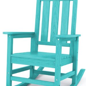 KINGYES Outdoor Patio Rocking Chair, Aruba