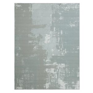 HOMBYS 10 x 14 ft Modern Abstract Area Rug for Living Room Bedroom, Large Boho Floor Carpet with Non-Slip Backing for Indoor Office Dining Room, Home Deco Non-Shedding, Grey, Machine Washable