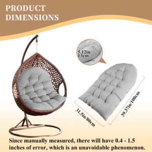 BCKNT Thicken Hanging Basket Seat Cushion, Hammock Swing Chair Cushions, Soft Egg Patio Chair Cushion with High Elasticity PP Cotton, for Indoor and Outdoor Garden Offices