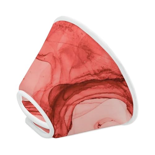 Red Bright Splash Comfortable Dog Cone Cat Collar Adjustable Prevent from Licking Wounds XL