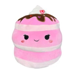 squishmallows kellytoy official 5 inch valentines squad collectible pillow animals (shelly strawberry pancakes)