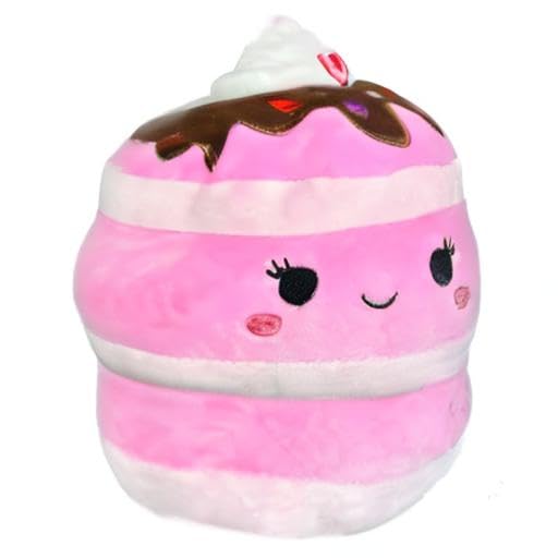 Squishmallows Kellytoy Official 5 Inch Valentines Squad Collectible Pillow Animals (Shelly Strawberry Pancakes)