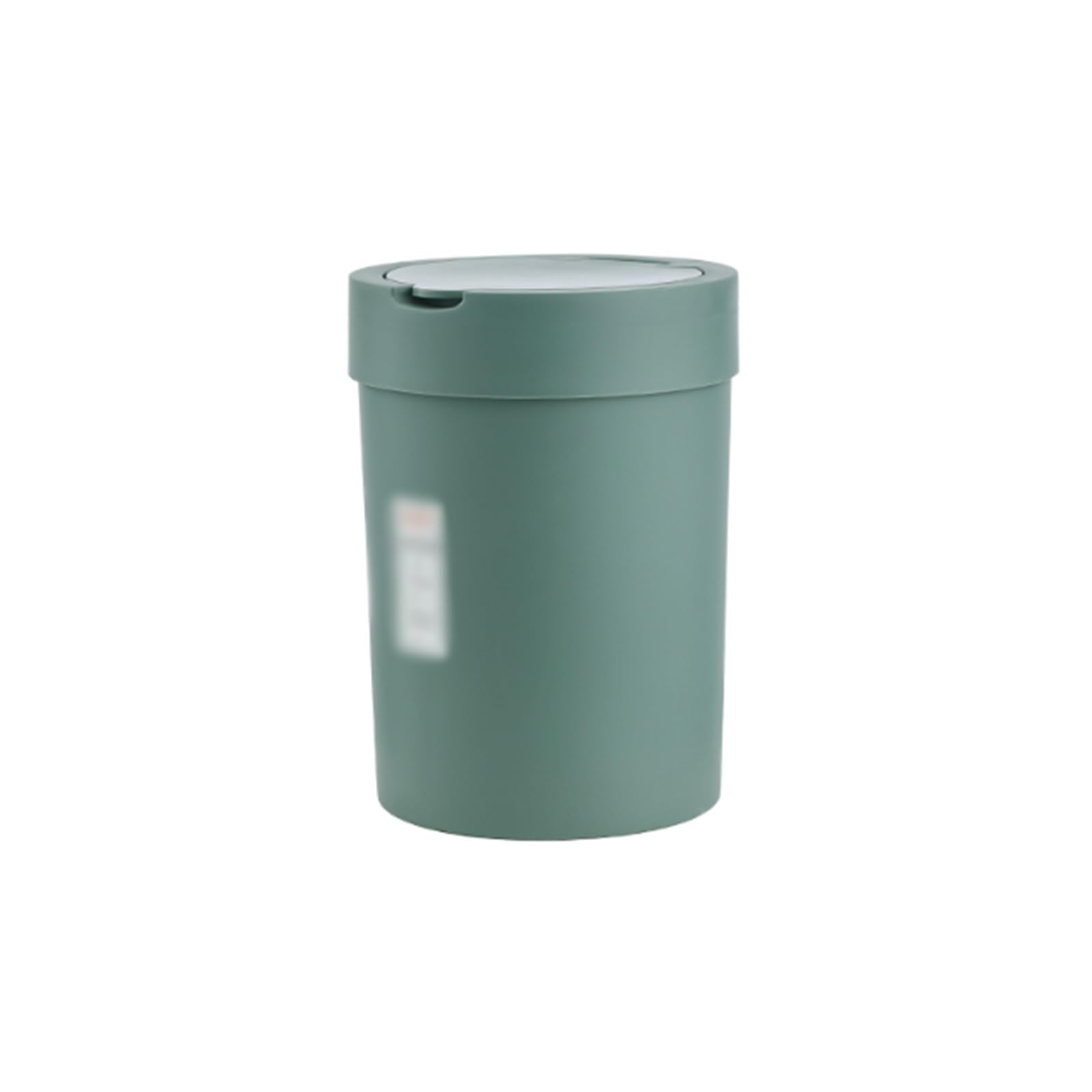 Round Open Top Waste Basket Multifunction Trash Bin for Kitchen Bedroom Living Room Indoor Fashion Garbage Container Bin (Color : Green)