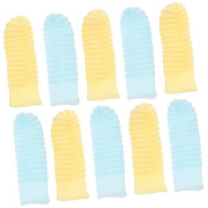 Angoily 40 Pcs Pet Toothbrush Gloves Chew Brush for Dogs Dog Toothbrush Finger Dog Chew Toy Cat Toothbrush Finger Small Dog Toothbrush Pet Supplies Comfortable Tooth Brushing Set Polyester